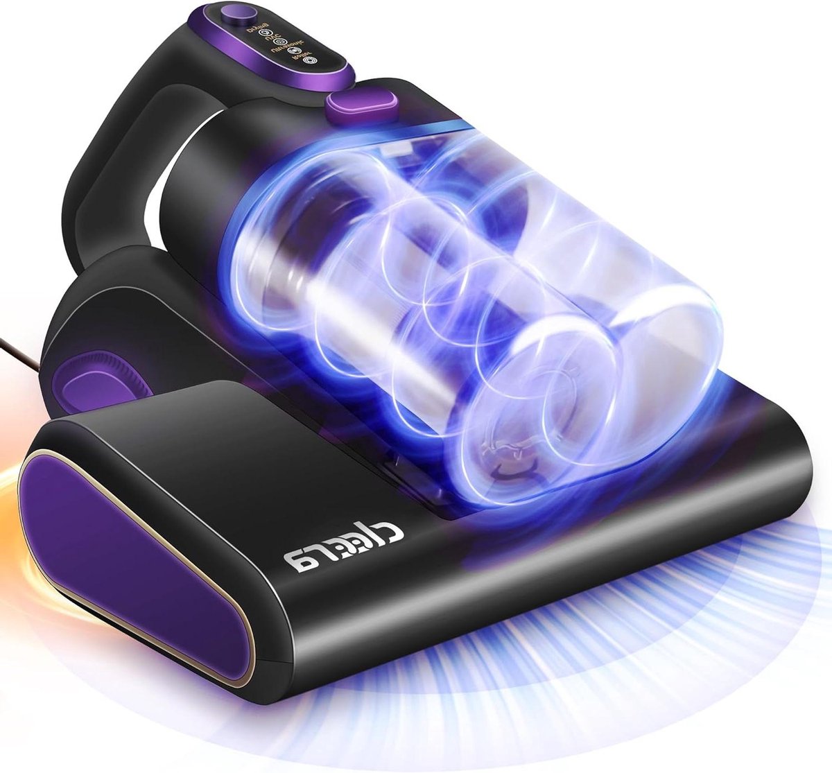 Matrasstofzuiger - Bedreiniger - Dieptereiniging Zacht Meubilair - UV-C Licht en Hete Lucht - 600 Watt - Zwart