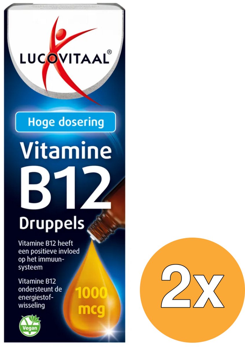 2x Lucovitaal Vitamine B12 Druppels (50 ml)