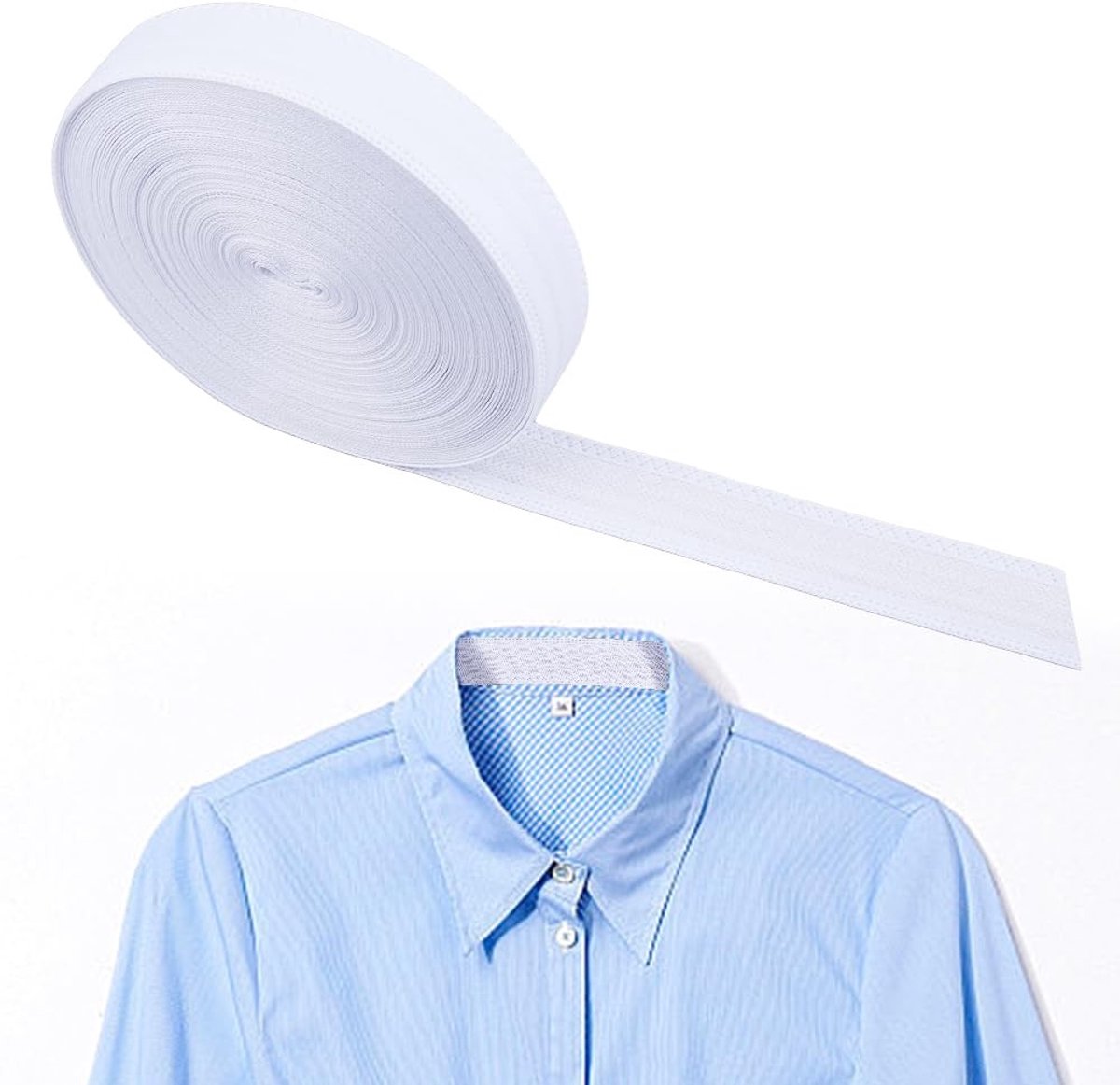 Store_8 - Kraagbeschermer - Zweet pads - Bescherming tegen vlekken - Witte kleur - Onzichtbare zweet pads - Geschikt voor shirts en hoeden