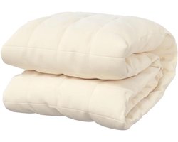 Verzwaringsdeken - Zware deken - Betere slaap - Gelijkmatige druk - 200 x 220 cm - Licht crème