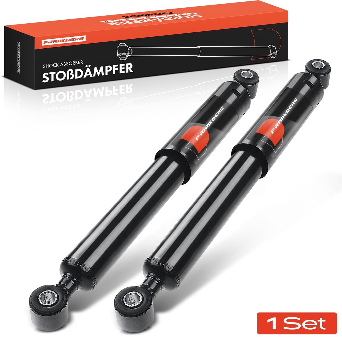 Frankberg 2x Demper Achteras voor Opel