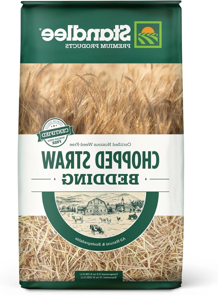 Gehakt stro - Dierlijk beddengoed - Kippenhok inrichting - Volledig natuurlijk materiaal - 238 ponden - Natuurlijk