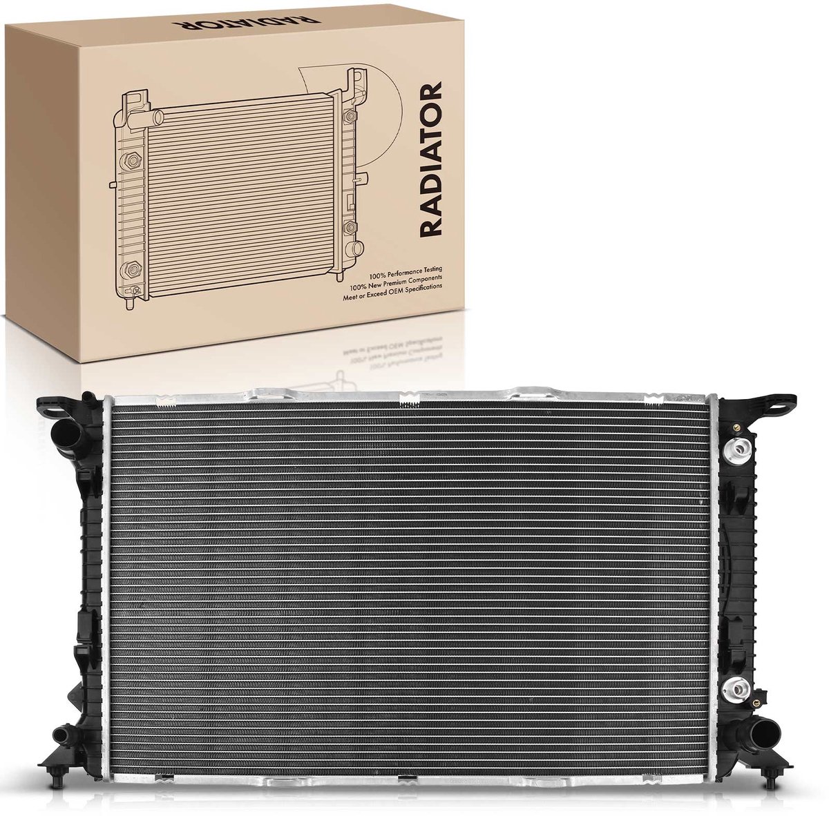 Frankberg 1x radiator water radiator motor radiator voor Audi