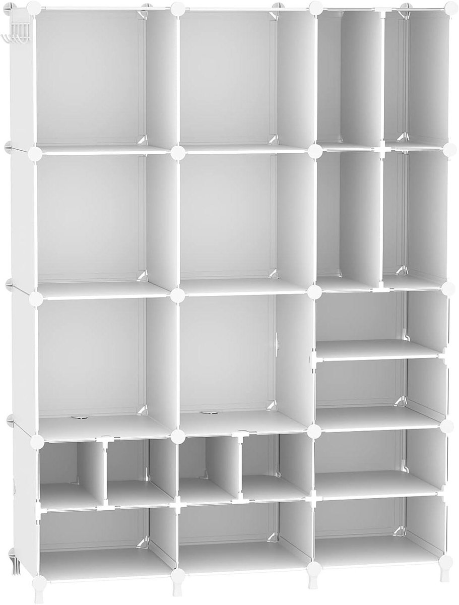 Kast Organizer - Opbergkubussen - Ruimte Ordenen - Doe-het-zelf Stijl - 12 Kubussen - Wit