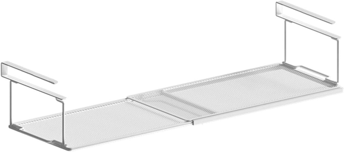 Onderkast plank - Keuken organizer - Ruimte besparen - Uitbreidbaar ontwerp - 38.5-70 cm - Wit