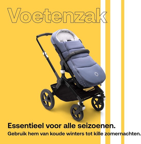 Kinderwagen Voetenzak - Warm Baby Dekje - Comfortabel Reizen - Waterafstotend Ademend - 97 cm - Seaside Blue — afbeelding 3