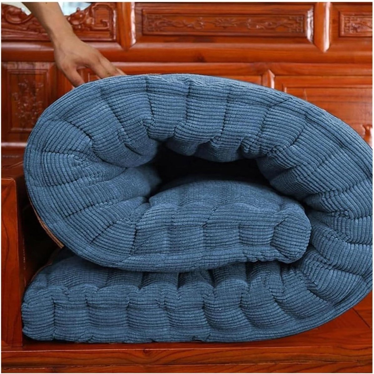Tuinbank Kussen - Zitkussen Bank - Comfortabel Zitten - Wasbaar Katoen - 55x120cm - G8