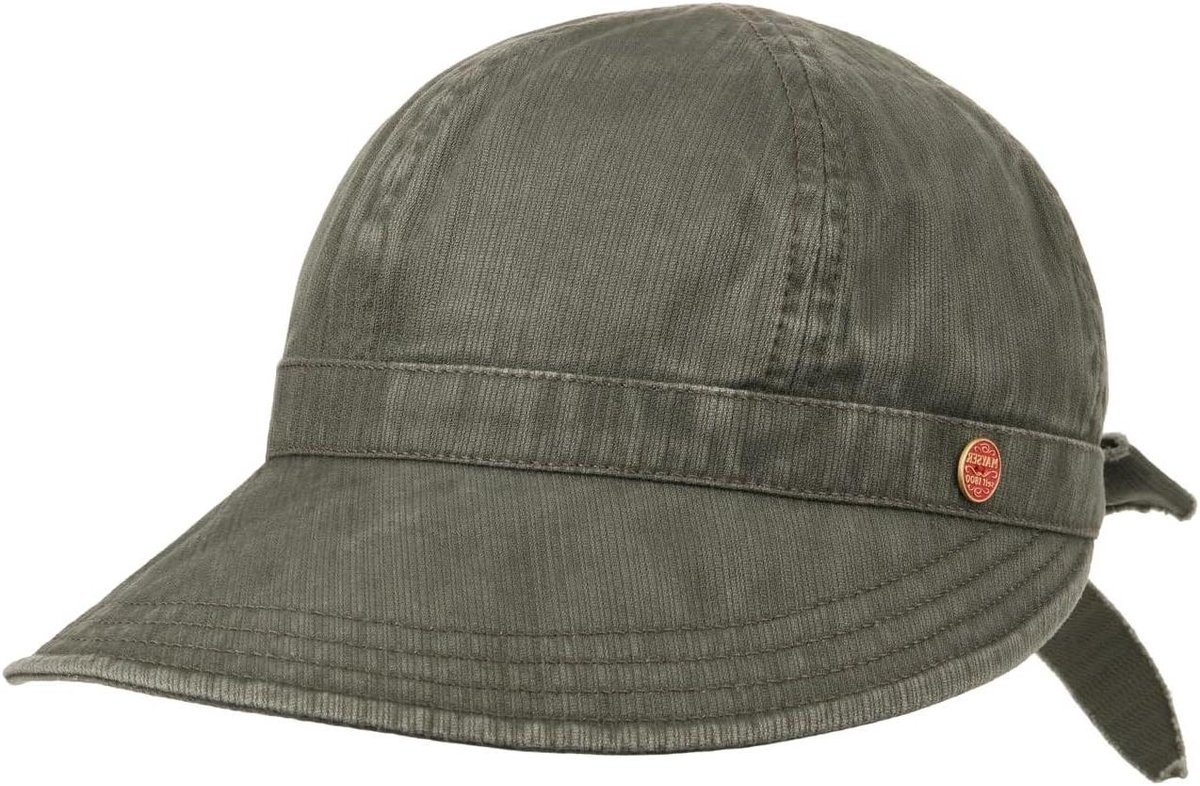 Dames Vizier - Zonnehoed - Bescherming tegen zon - Elastische band met strik - 23 x 23 x 7 cm