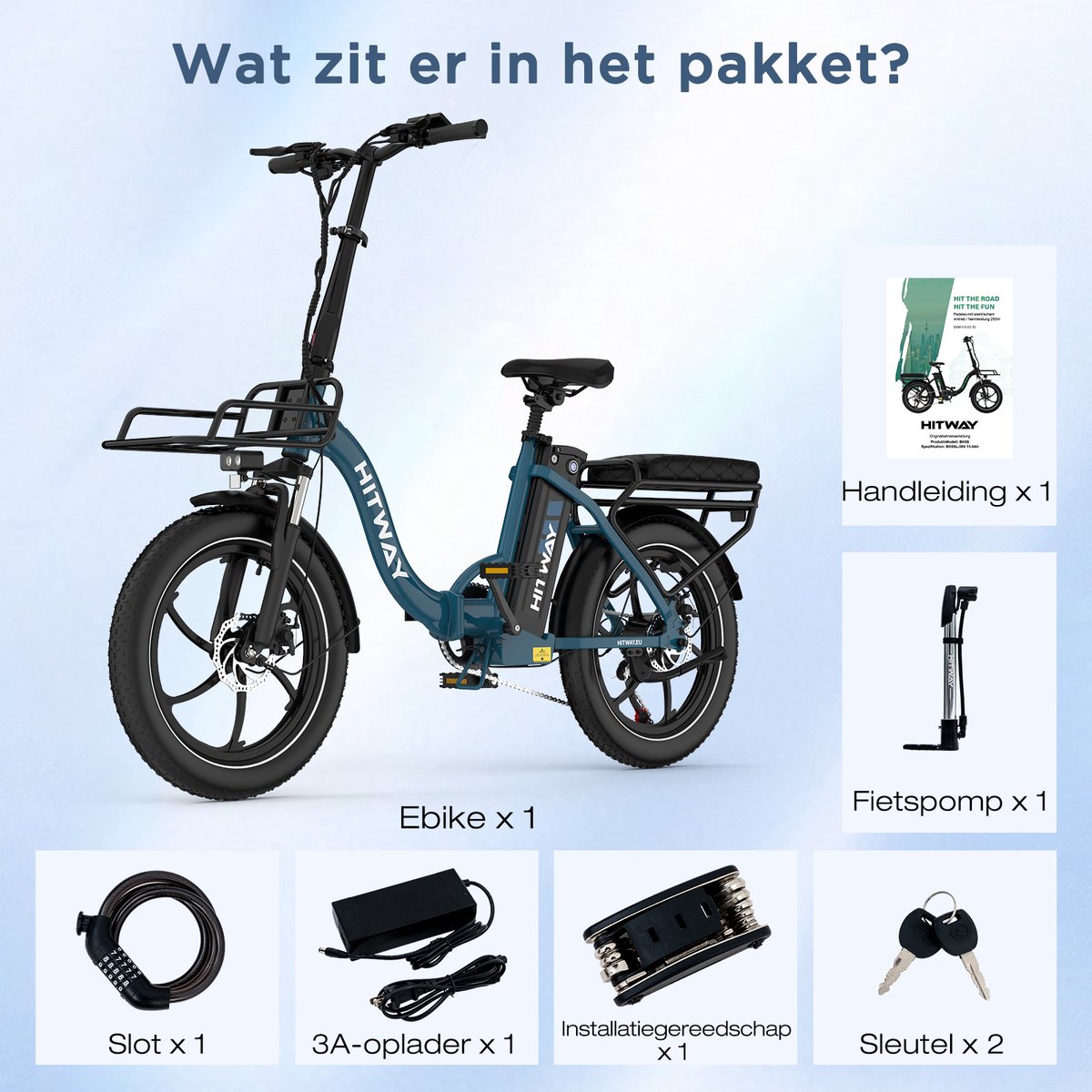 Hitway BK6SL1 - Opvouwbare E-Bike thumbnail 3