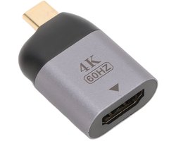 SPHProducts - USB C Naar HDMI Adapter - 4K 60Hz - Plug And Play - Zilver - Type-C naar HDMI - Ideaal voor TV en Monitor - Compact en Lichtgewicht