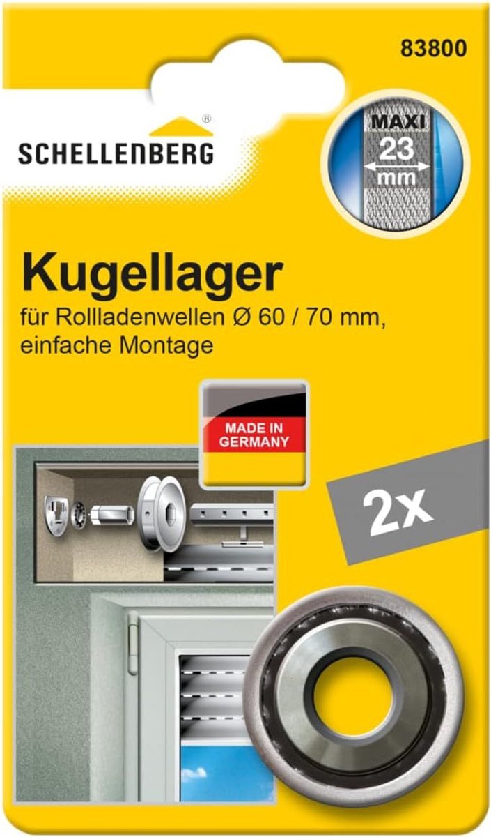 Schellenberg 83800 Maxi kogellagers, 2 stuks