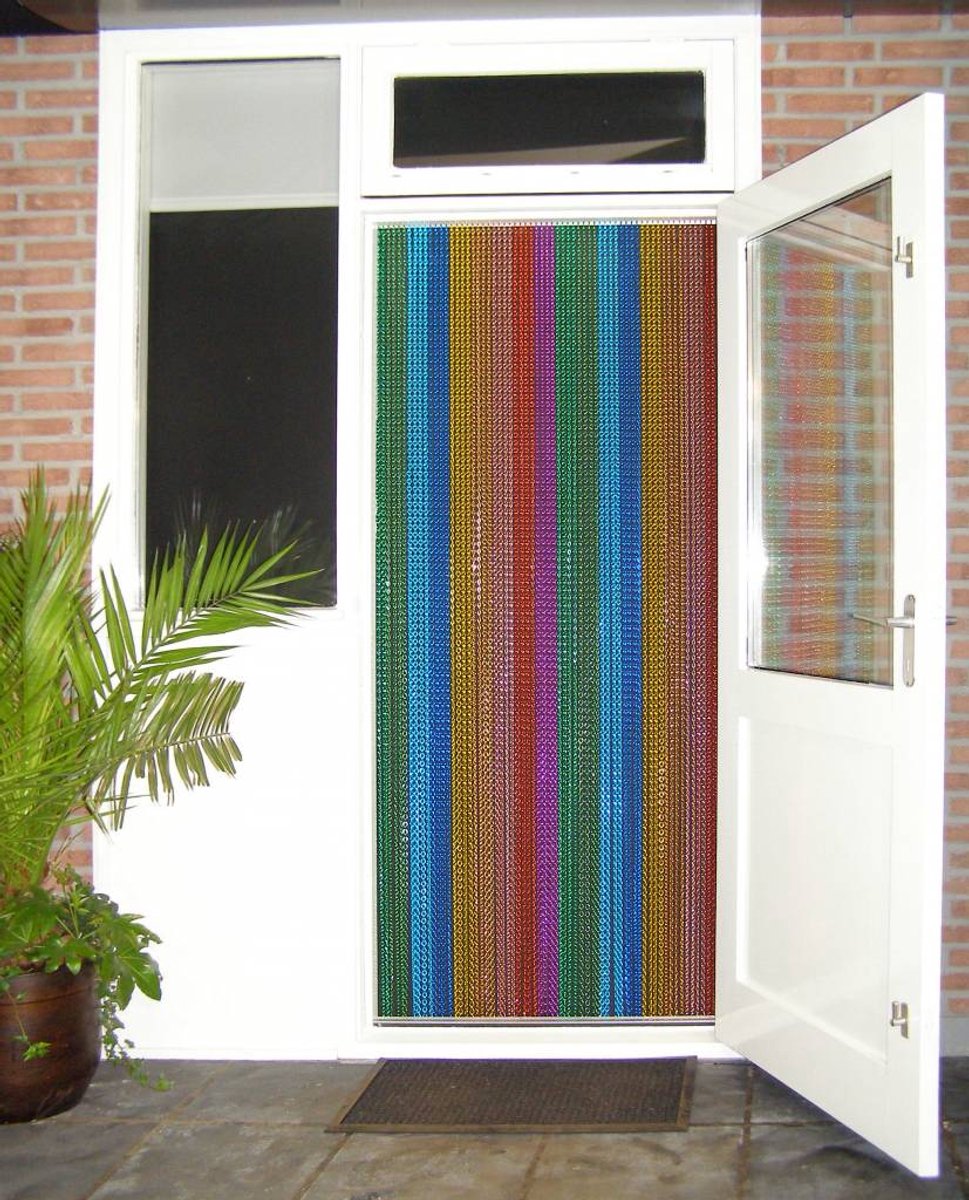 Liso Vliegengordijn - Kettinggordijn Rainbow - 92 x 209 cm