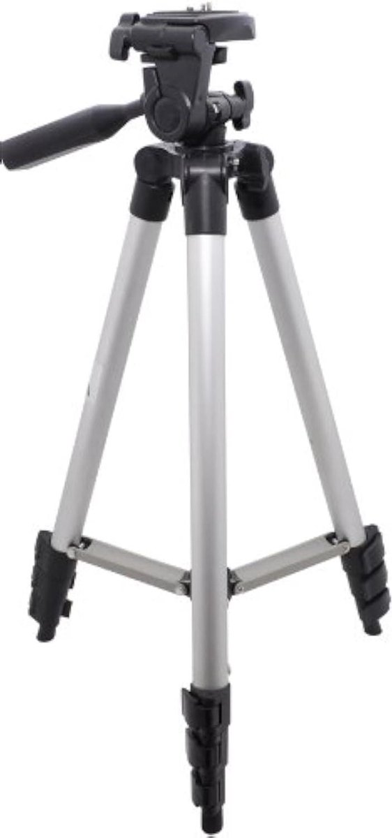 Flexibele Statief - Verstelbare Tripod - Foto en Video - Snelle Release Plaat - 127 cm Max Hoogte - Zilver