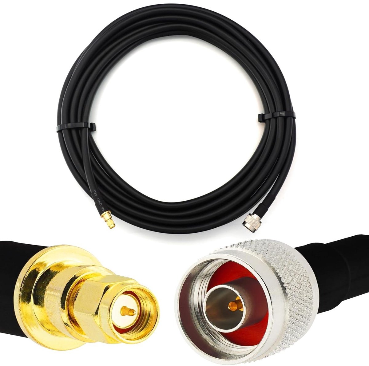 Coaxiaal Kabel - Verlengkabel Antenne - Signaal Versterken - Dubbel Afgeschermd - 2 Meter - Zwart