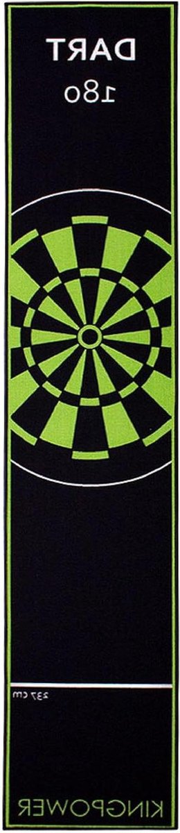 Dart Tapijt - Darts Mat - Toernooi Spelen - Antislip Latex Onderzijde - 290x60 cm - Groen