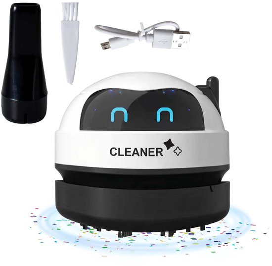 carmderin - Tafelstofzuiger - draadloze mini stofzuiger USB oplaadbaar - krachtige zuigkracht - compact en draagbaar - voor bureau, auto en huishouden