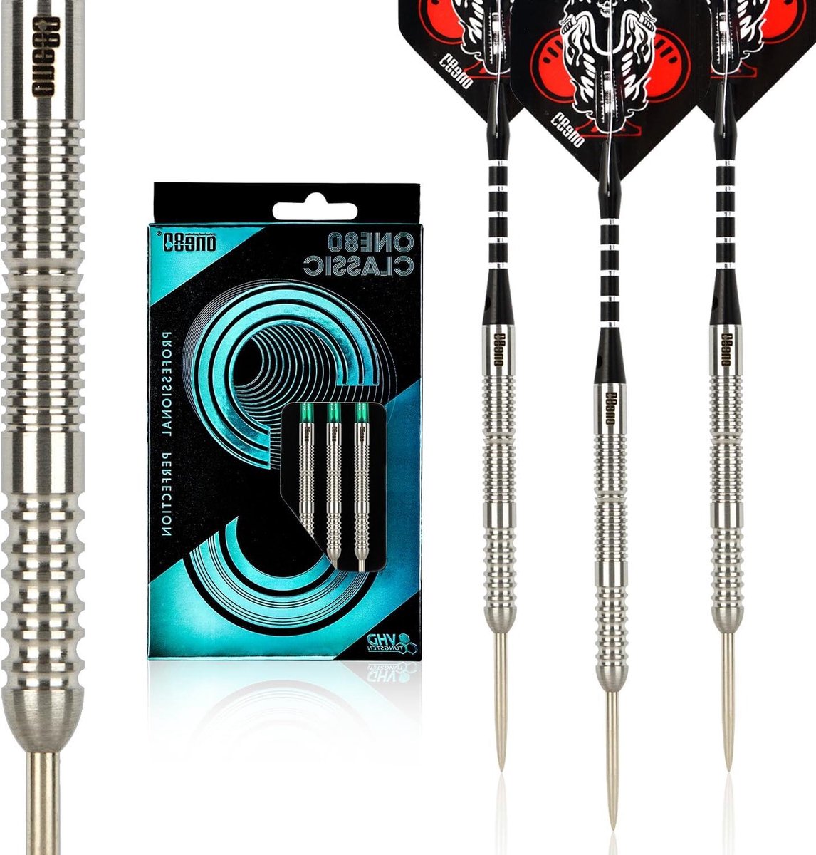 Stalen Darts Set - Pijltjes Set - Precisie Werpen - 90% Tungsten - 23 gram - Zilver