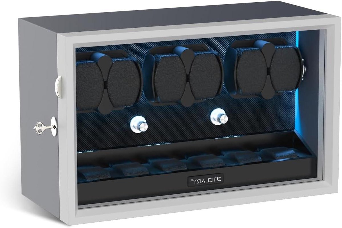 Automatische Horloge Winder - Horloge Oplader - Horloges Opladen - Stille Motor - 6 Horloge Plekken - Zwart