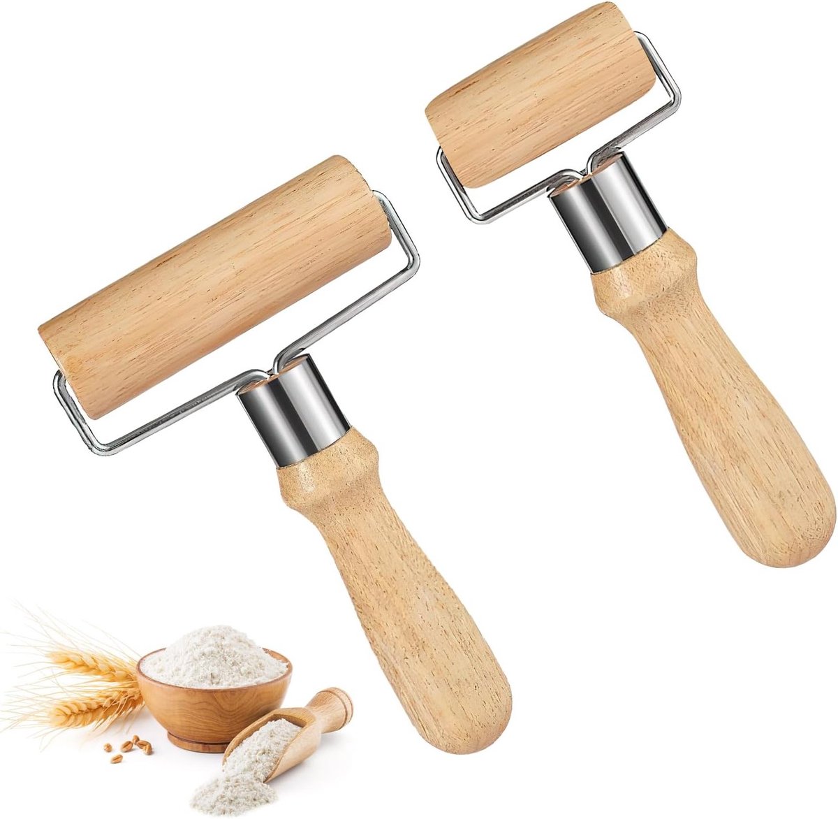 Kleine en middelgrote deegroller voor kinderen, ideaal voor fondant, pizza, cake en pasta deeg
