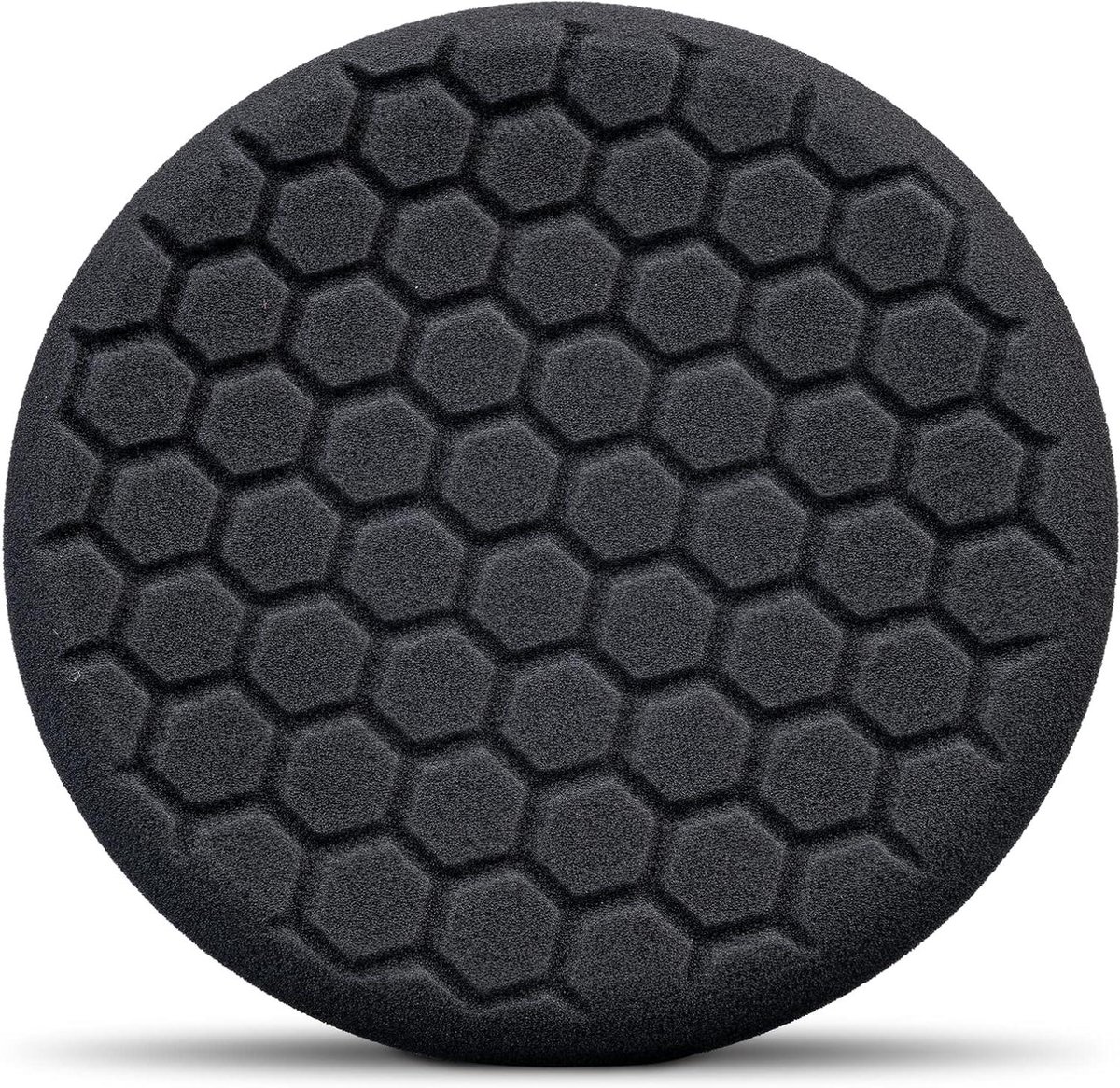 Polijstpad Zwart - Autopoets Pad - Krasverwijdering Auto - Zelfcentrerend HexLogic - 19 cm - Zwart