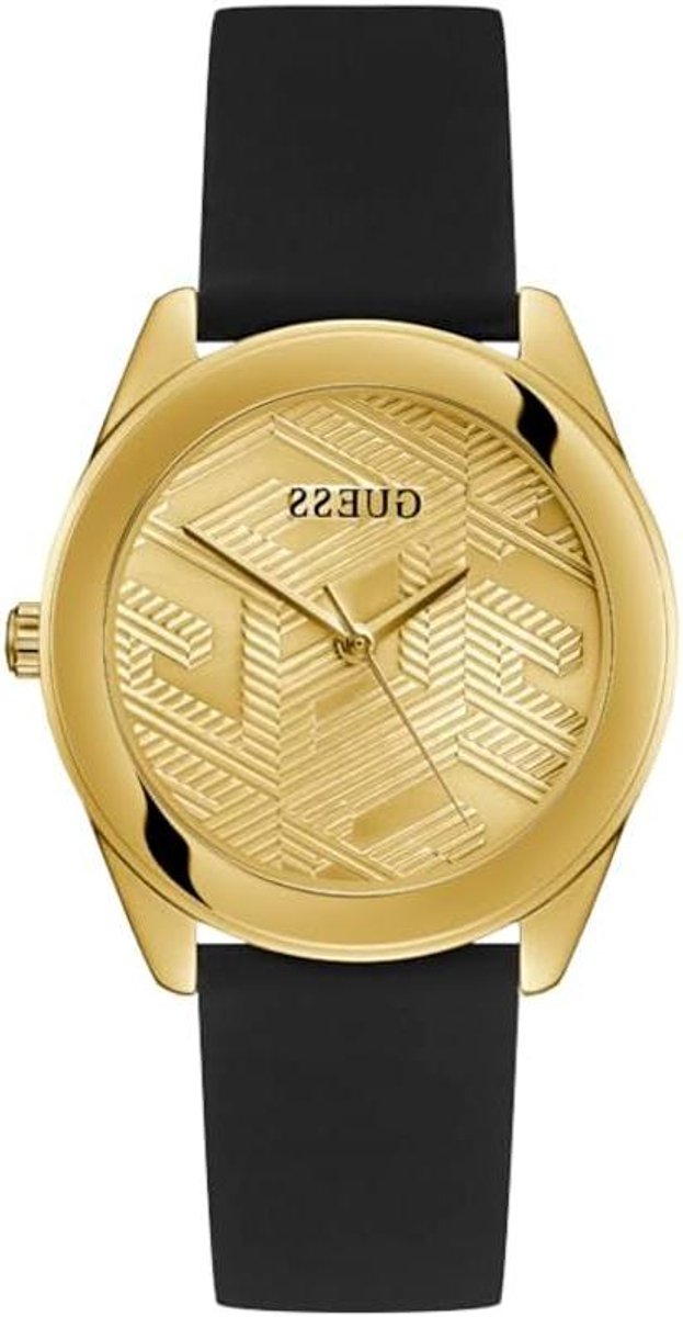Dames Polshorloge - Armbandhorloge Horloge - Tijd Aangeven - Siliconen Band - 40 mm Diameter - Zwart