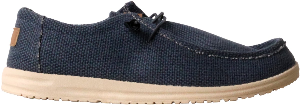 Lage mocassin met veters