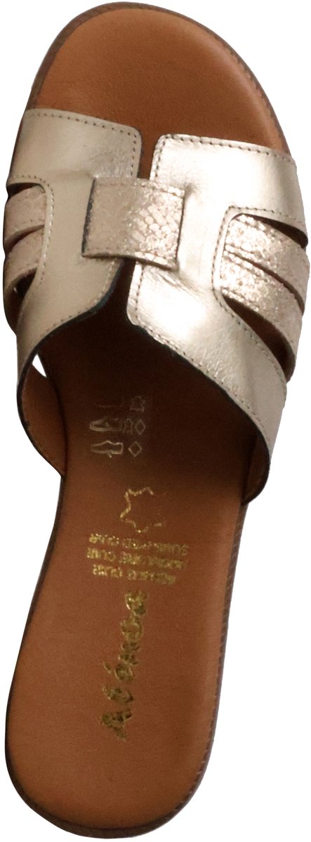Alénoa platte leren sandalen