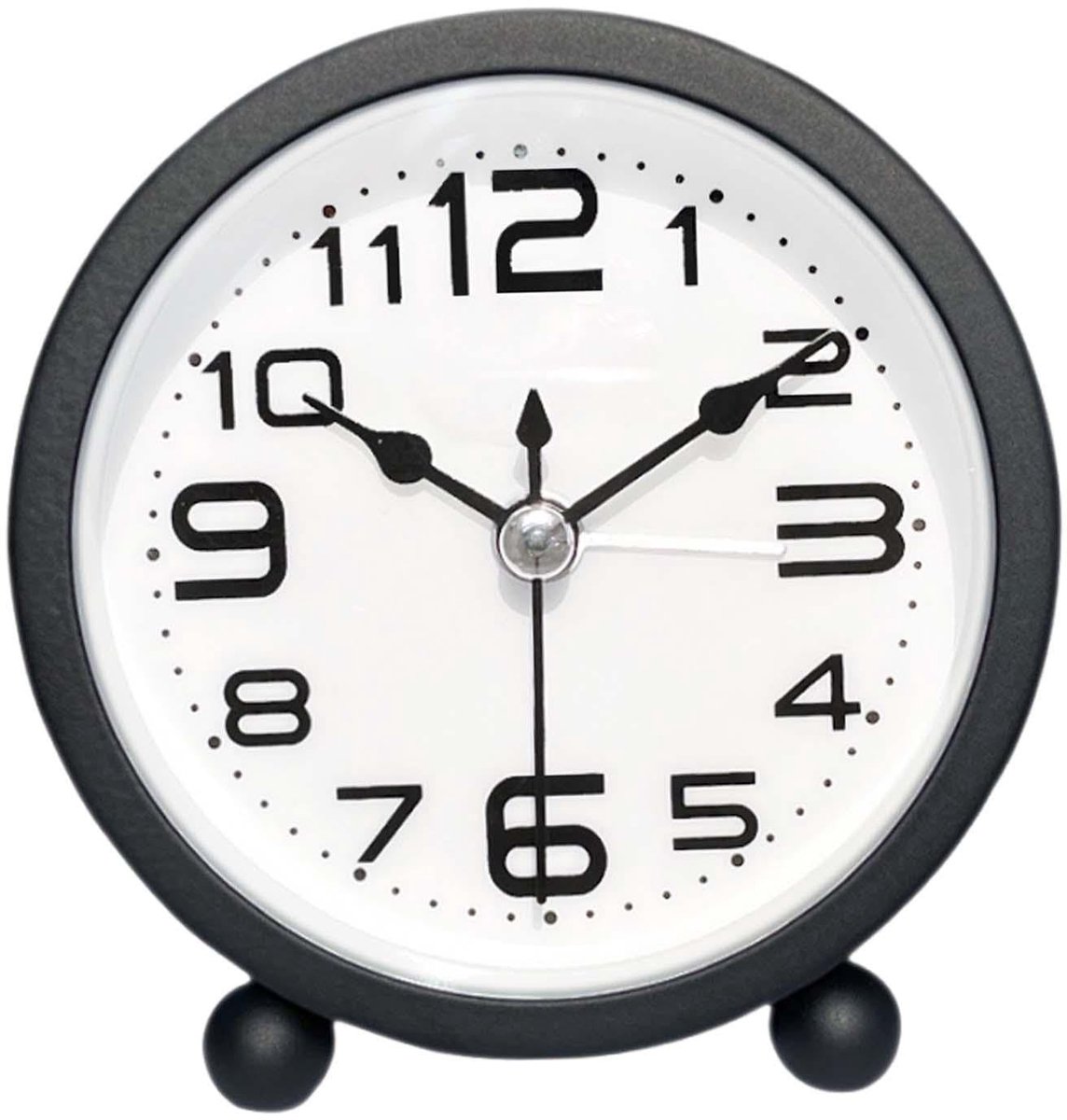 carmdering - Wekker - Draagbare wekker - Reiswekker - Groot cijferdisplay, duidelijk en snel af te lezen - Stille werking, geen tikkend geluid - Compact en lichtgewicht (120 g), ideaal voor reis - Duurzaam metaal en ABS - Zwart