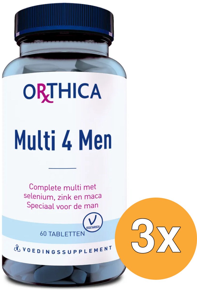 3x Orthica Multi 4 Men (60 tabletten)