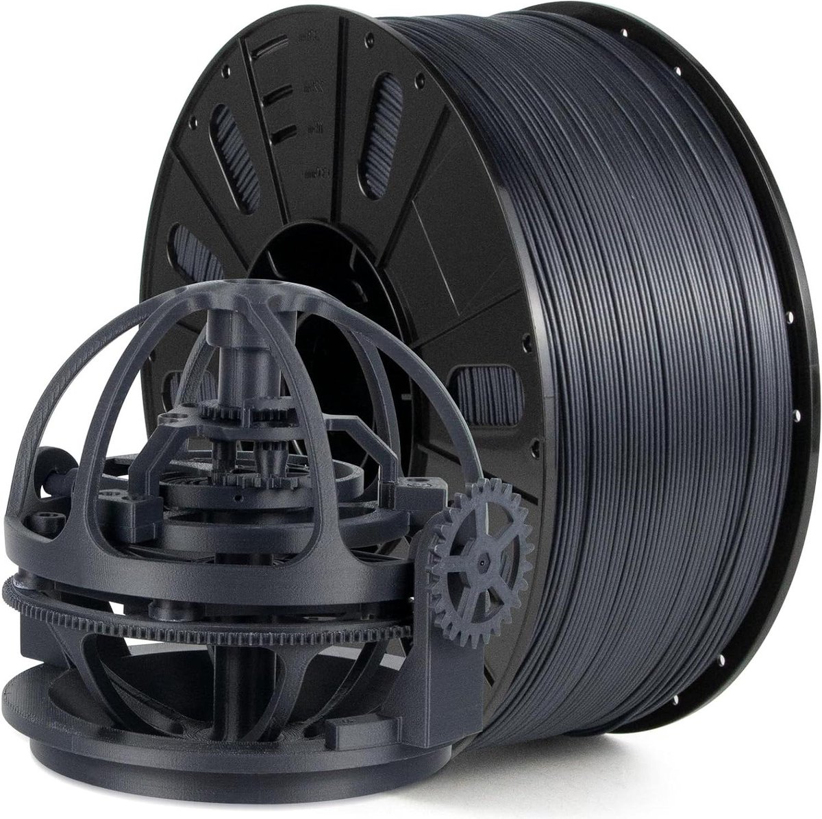 3D Printer Filament - Koolstofvezel Draad - Buiten Applicaties - Verbeterde Stabiliteit - 3KG 1.75mm - Zwart