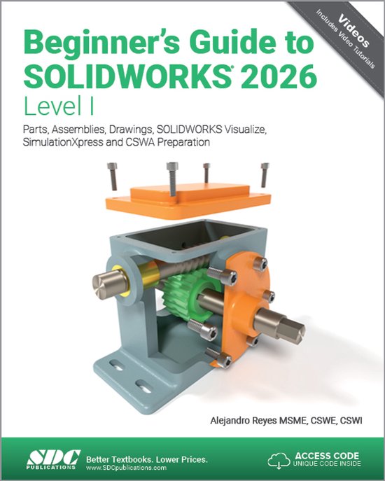 Beginner's Guide to SOLIDWORKS 2026 - Level I - cover