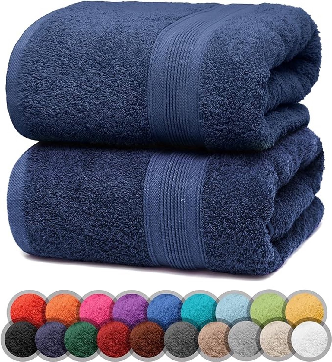 Set van 2 badhanddoeken 70x140 cm, extra zacht en absorberend
