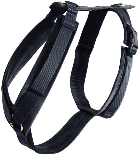 Kentucky Hondentuig Actief Velvet - Zwart S - 26-40cm