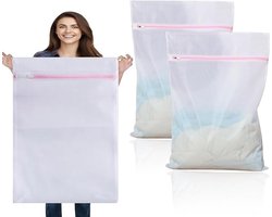 2 stuks extra grote waszakken 90x110 cm - Wasnet voor wasmachine - Beschermend en scheurvast