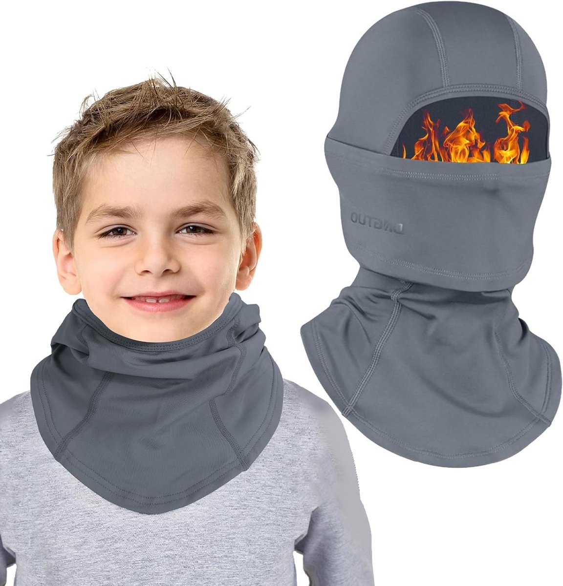 Kinderen Thermische Fleece Balaclava, Multifunctionele Winddichte Bandana, Motorfiets- en Ski Masker, Fietsen en Outdoor Activiteiten, Nekwarmer voor Jongens en Meisjes, 8-13 Jaar