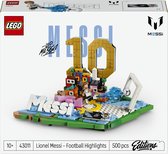 LEGO Editions Lionel Messi – Moments de Football Ensemble de Construction et Décoration de Chambre d'Enfant - 43011