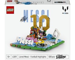 LEGO Editions Lionel Messi – Voetbalhoogtepunten Bouwpakket en Kinderkamer Decoratie - 43011 Image