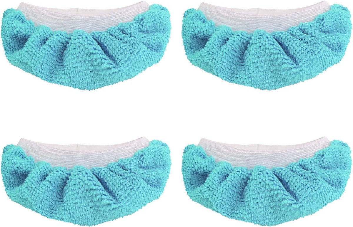 Stoomreiniger Pads - Microvezel Doeken - Grondig Reinigen - Wasbaar Herbruikbaar - 11-16cm Lengte - Blauw