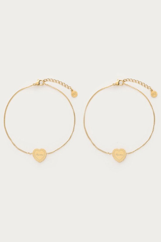 My Jewellery - Love armbanden set - Forever Together - Goud Goud