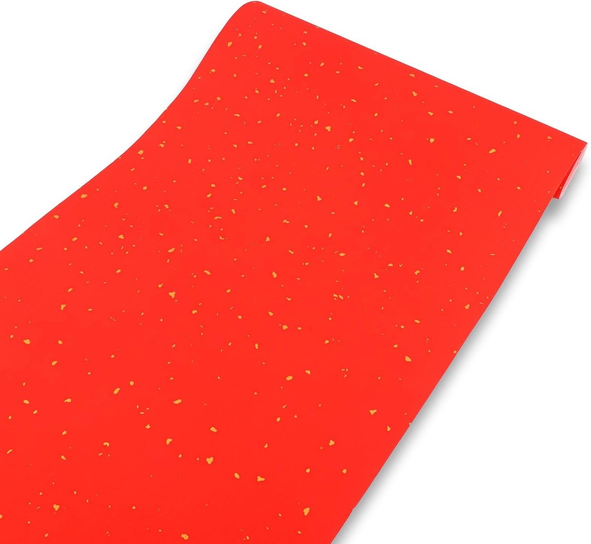Rood Rolpapier - Chinees Papier - Feestelijke Decoratie - Metaalachtige Afwerking - 35x2000cm - Rood Goud