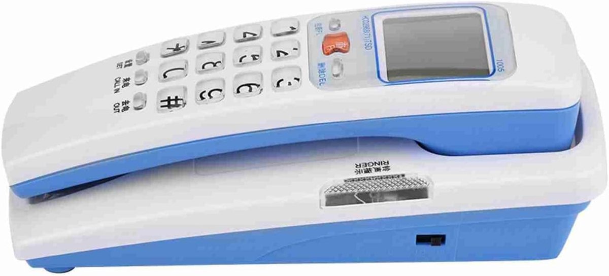 Bureautelefoon - Vaste Telefoon - Thuis Kantoor - Nummerherkenning Opslag - Crystal Knop - Wit