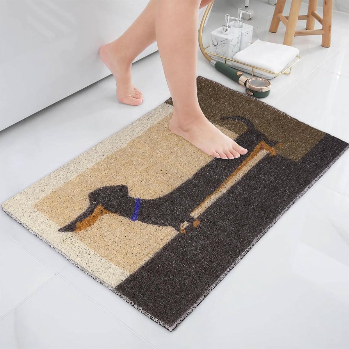 Waterabsorberende Microfiber Badmat 40x60cm - Antislip en Machinewasbaar - Ideaal voor Bad