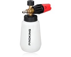 PROKING Snow Foam Cannon - Geschikt voor Parkside/Lavor - Auto schuim sproeier - Car detailing - Hoogwaardige foam sprayer voor diepe reiniging - Werkt op short gun
