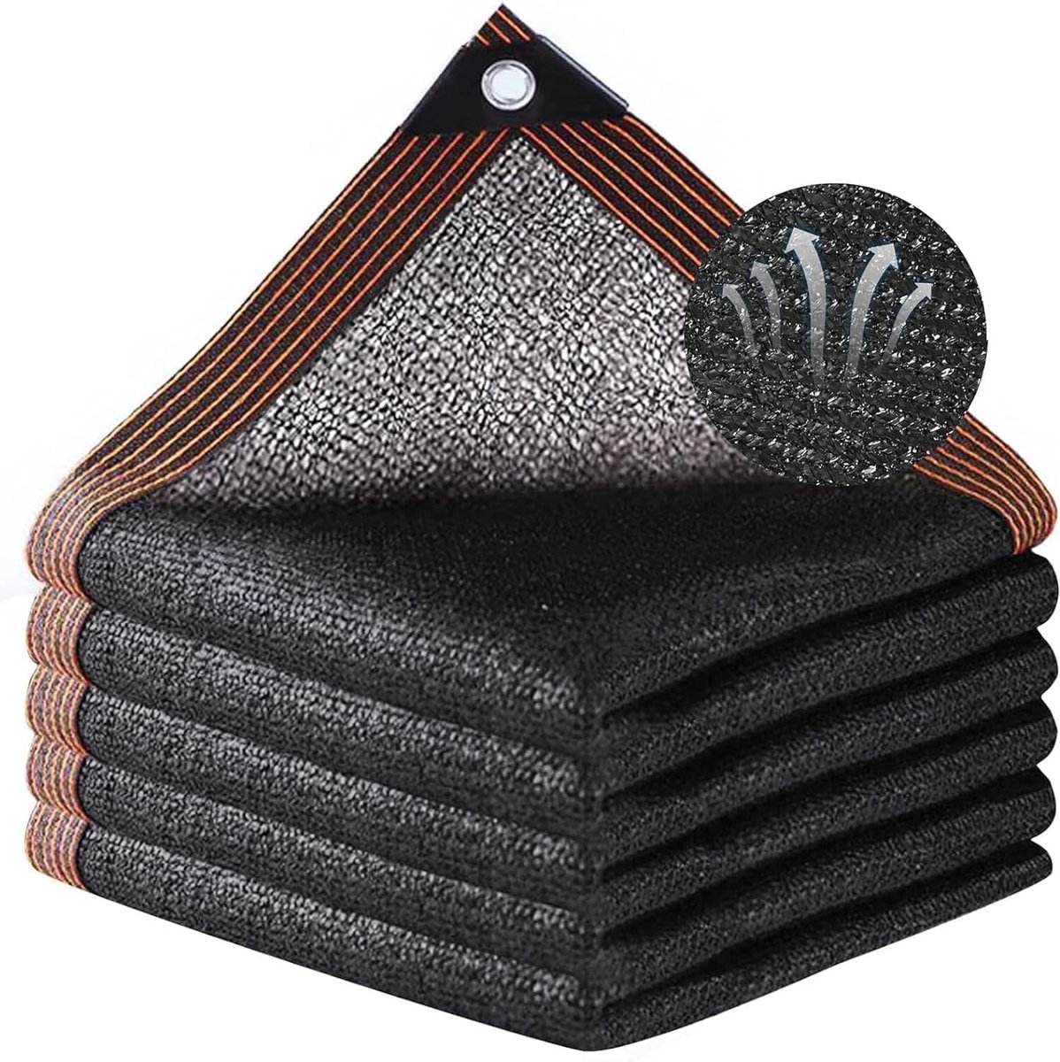 VHV - Schaduwdoek - driehoekig model - 80%-95% UV-bescherming - HDPE - voor tuin, terras,