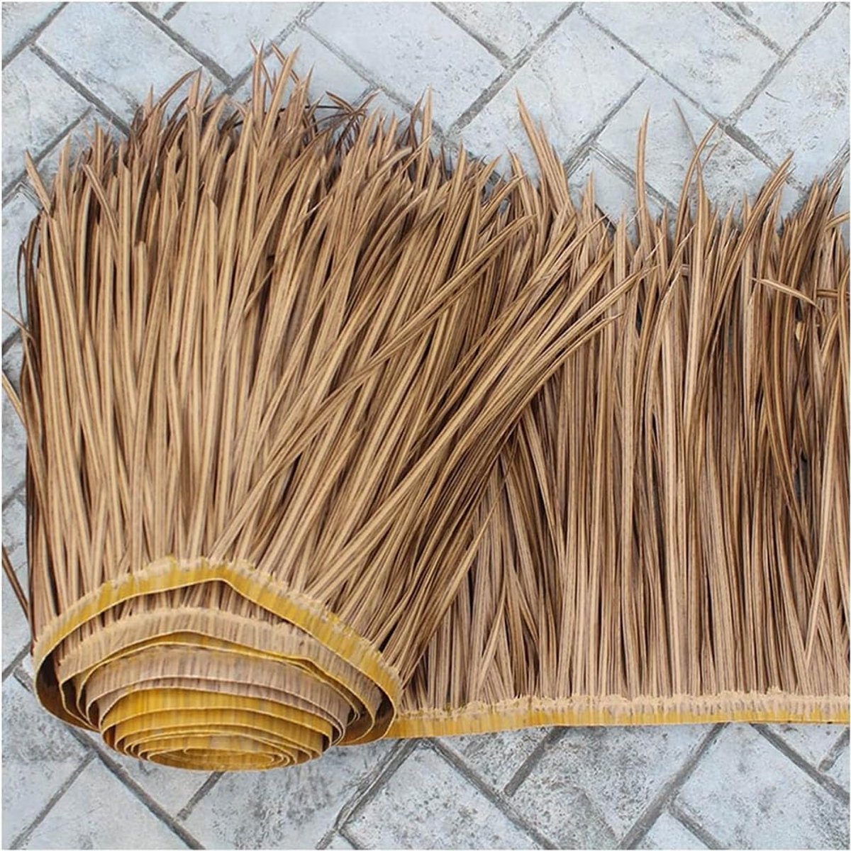 Dakbedekking Riet - Synthetisch Palmblad - Tropische Decoratie - UV-bestendig Hars - 2 Met