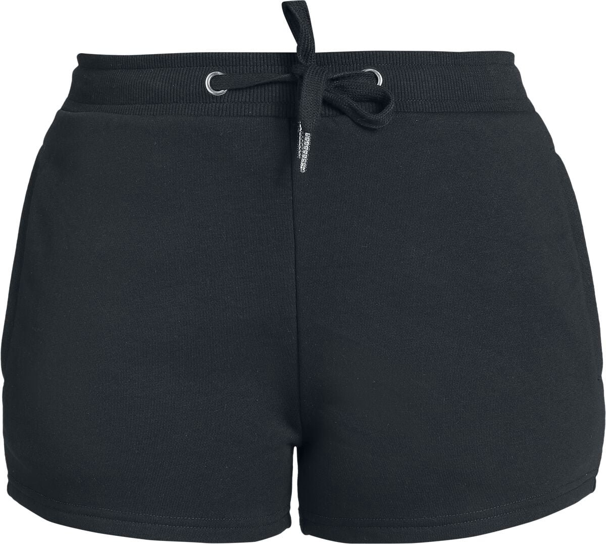 R.E.D. Rock-Engineered Design zwarte shorts met trekkoord en rechte snit - Dames - S