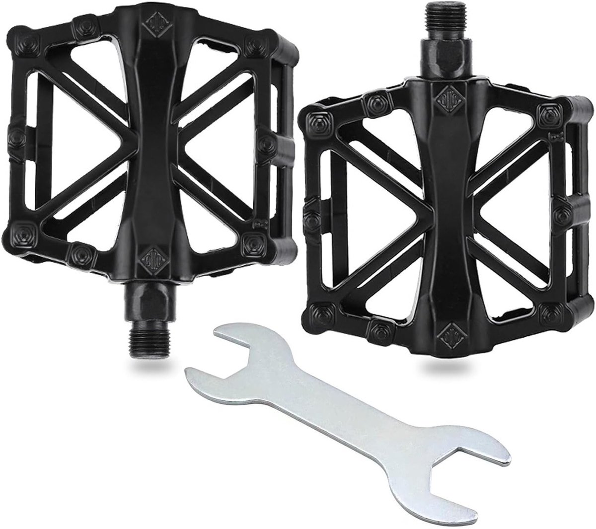 Duurzame Fietspedalen met Sealed Bearings voor Mountainbike en Trekkingfiets - Zwart, Hoge Kwaliteit en Grip