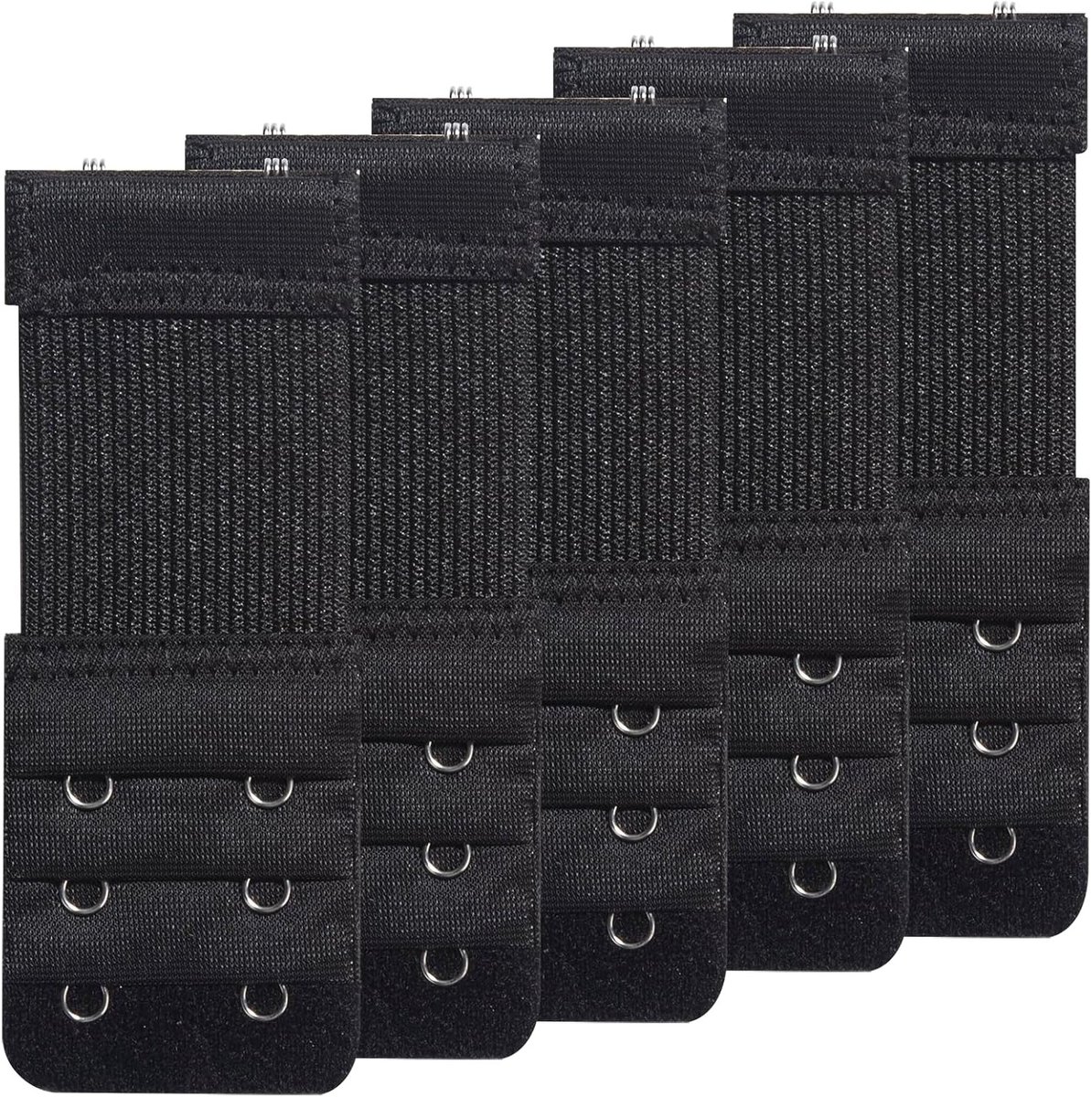 Verlenging voor Bh met 2 Haakjes - Zachte en Comfortabele Elastische Extensies - Set van 5 Stuks voor Optimale Pasvorm