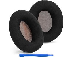 Vervangende Oorkussens - Hoofdtelefoon - Velours - Zwart - Oorhoezen - Headset - Geschikt voor Sennheiser Momentum On-Ear, Momentum 2.0 On-Ear, HD1 On-Ear