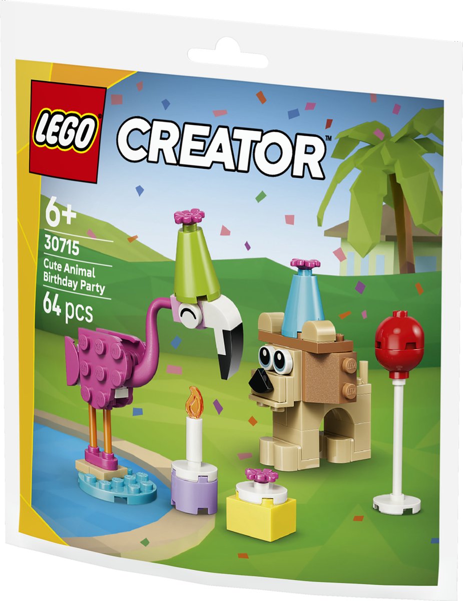 LEGO Creator - Schattige Dierenverjaardag (paperbag) - 30715 – foto 4